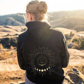 Women's Colorful Letters 3D Printed Casual Long Sleeve Loose Hooded Sweater