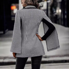 Women's Suit Jacket Split Long Sleeve Commuting Elegant