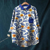 European And American Long Sleeve Shirt 5 Button Cardigan Hawaiian Style Shirt