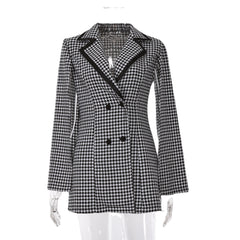 Women's Suit Jacket Split Long Sleeve Commuting Elegant