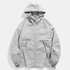 Outdoor Windproof Waterproof Crisp Loose Hoodie Workwear Jacket Coat
