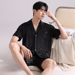 Ice Silk Pajamas Men's Spring And Summer Lightweight Breathable