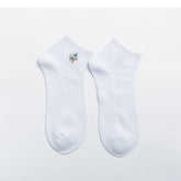 Double Needle Mesh Breathable Cotton Boat Socks