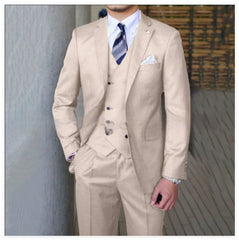 Men's Fashion Casual Slim Suit Three Pieces