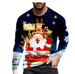 Long Sleeve 3D Digital Printing Top