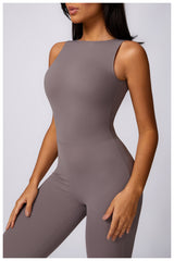 Peach Hip Lifting Sport Yoga Bodysuit Women's Casual