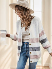 Women's French Stripe Cardigan