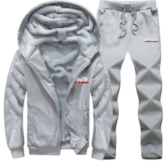 Fleece-lined Casual Sports Suit Autumn And Winter