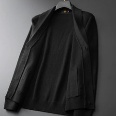 Spring And Autumn New Casual Knitted Coat Men's Comfortable Fashion Slim Fit