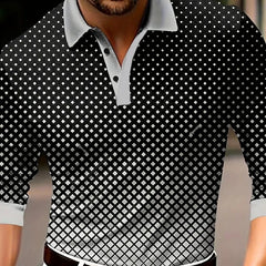 Design Button Long Sleeve Retro Loose Top