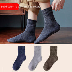 Winter Plush Thickened Warm Socks Middle Barrel