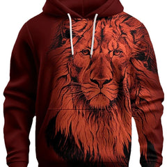 Fashion Brand mens Lion's hoodie Head 3D Hoodie Fashion Men And Women