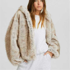 European And American Warm Artificial Fur Coat