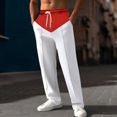 Casual Loose Color Matching Straight Sports Trousers