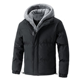 Fake Two Pieces Loose Padded Coat Men