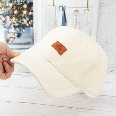 Men's And Women's Fashionable And Simple Cotton Soft Top Baseball Hat