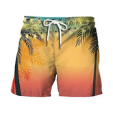 Summer Japanese Banana Leaf Beach 3D Digital Printing Beach Pants Men's Casual Shorts