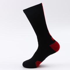 Classic High Top Towel Bottom Sports Socks Terry Thickening Antiskid Elite Basketball Socks Men's High Tube Socks