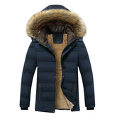 Men's Cotton-padded Jacket Plus Velvet Thick Cotton-padded Jacket Autumn And Winter