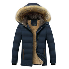 Men's Cotton-padded Jacket Plus Velvet Thick Cotton-padded Jacket Autumn And Winter