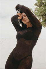 Beach Vacation See-through Sexy Backless Dress