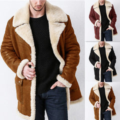 New Thickened Fur One-piece Men's Coat