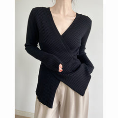 Women's Spring And Autumn Design Sweater Base Ride Top