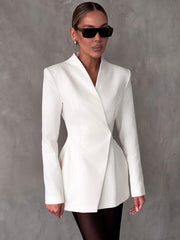 White Lapel Blazers