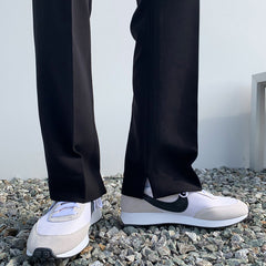 Net Red All-match High Street Raw-edge Wide-leg Pants Couple Pants