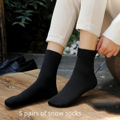 Winter Plush Thickened Warm Socks Middle Barrel