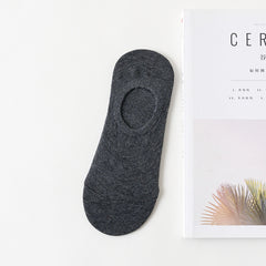 Silicone anti-slip breathable invisible cotton socks