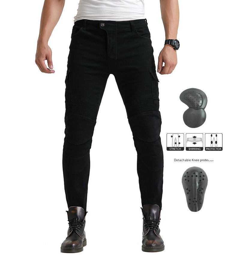 Kevlar Motorcycle Jeans Men And Women High Elastic Racing Pants