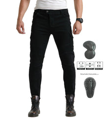 Kevlar Motorcycle Jeans Men And Women High Elastic Racing Pants