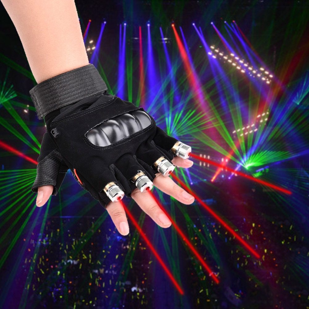 Stage Show  Red Green Laser Gloves