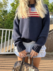 Loose Oversized Knitted Cotton Sweater