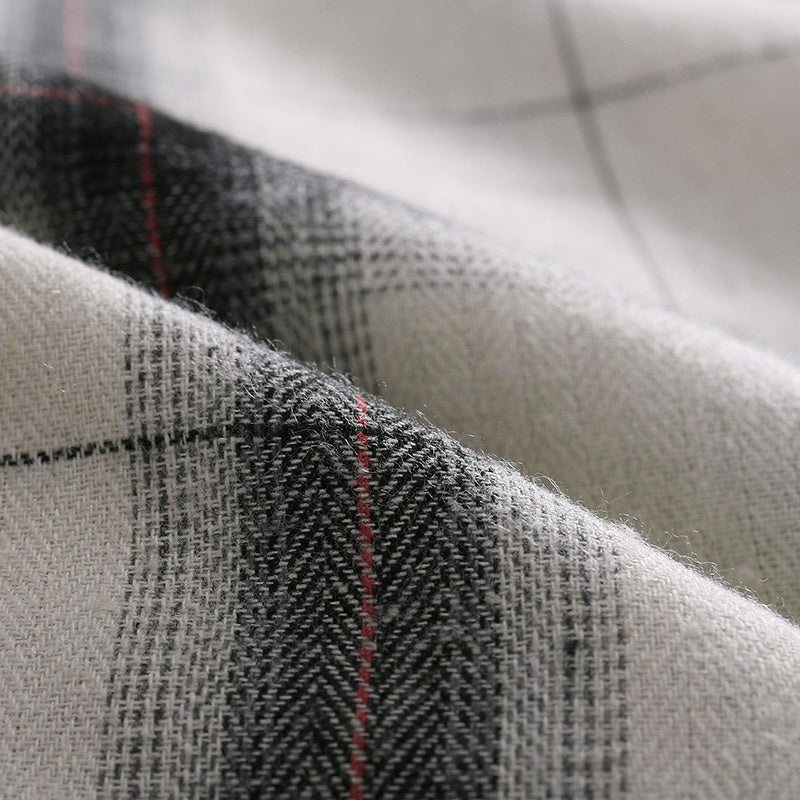 Fashion check casual trousers
