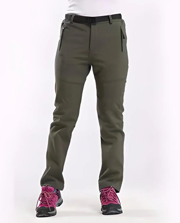 Female Outdoor Plus Fluff Thickened Warm Pants