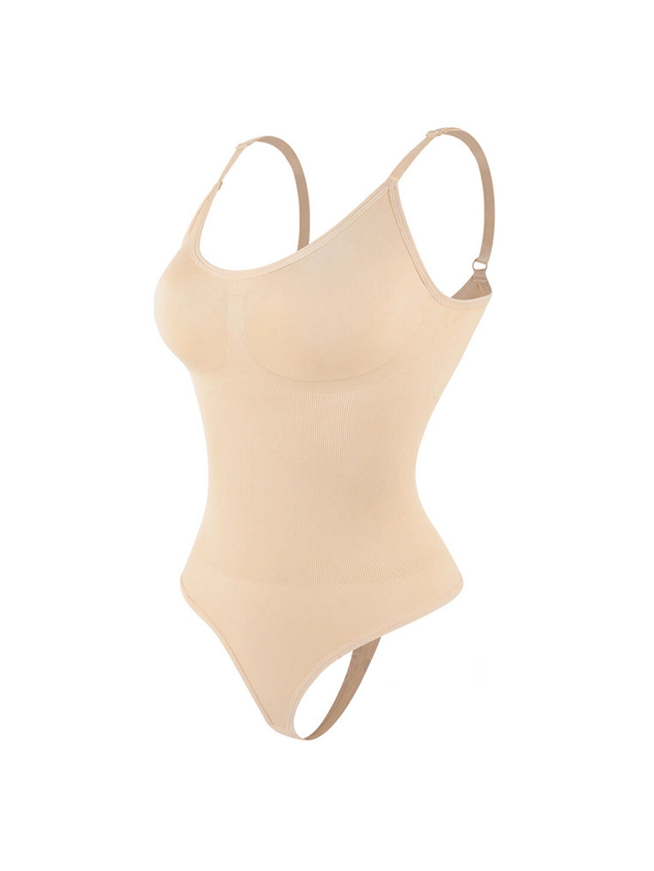 Plus Size Bodybuilding Belly Contraction Shapewear One-piece Seamless T-back