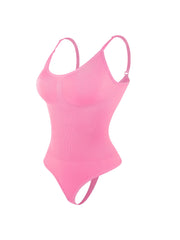 Plus Size Bodybuilding Belly Contraction Shapewear One-piece Seamless T-back