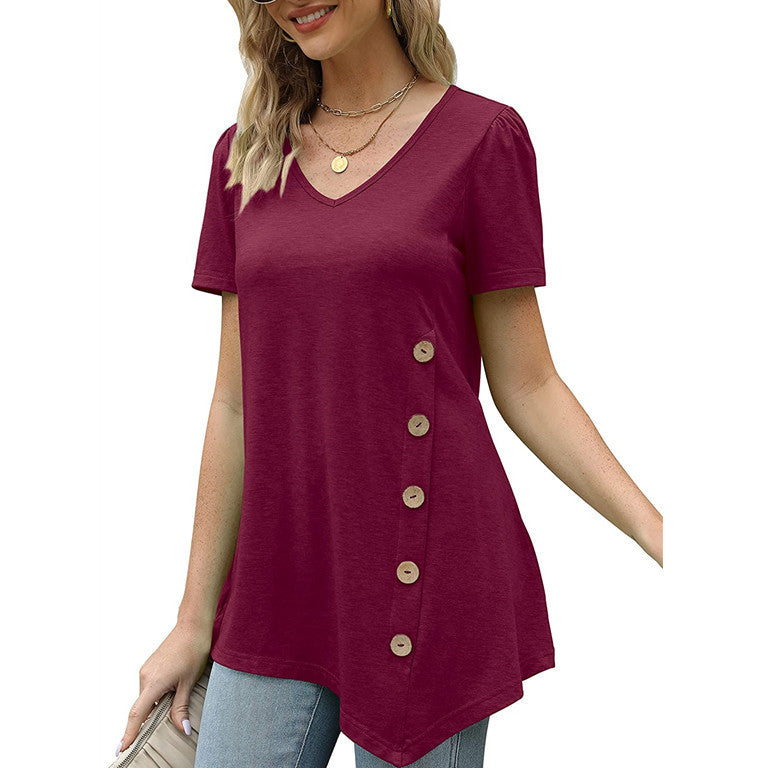 Fashion Loose Casual Short Sleeve