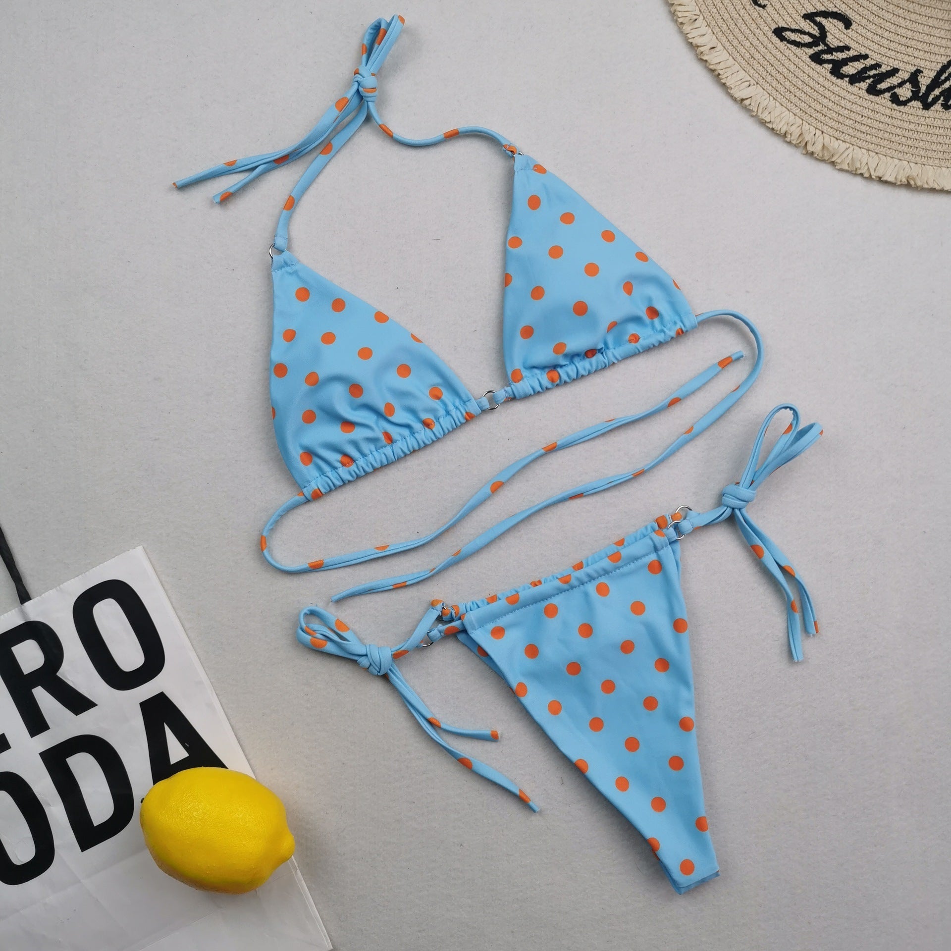 Swimwear Women's Bikini Digital Printed Double-sided Material