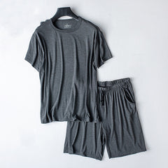 Modal Summer Pajamas Men's Thin Homewear Suit