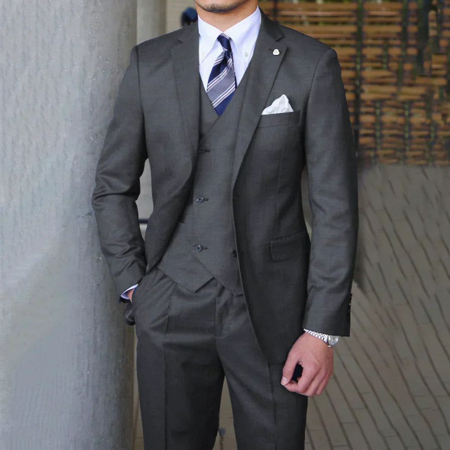 Men's Fashion Casual Slim Suit Three Pieces