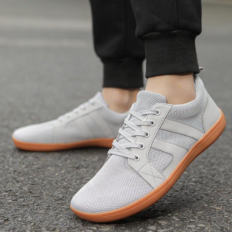 Popular Flat Casual Shoes Men And Women Wide Last Fly-knit Sneakers Couple Fitness Shoes In Stock Wholesale