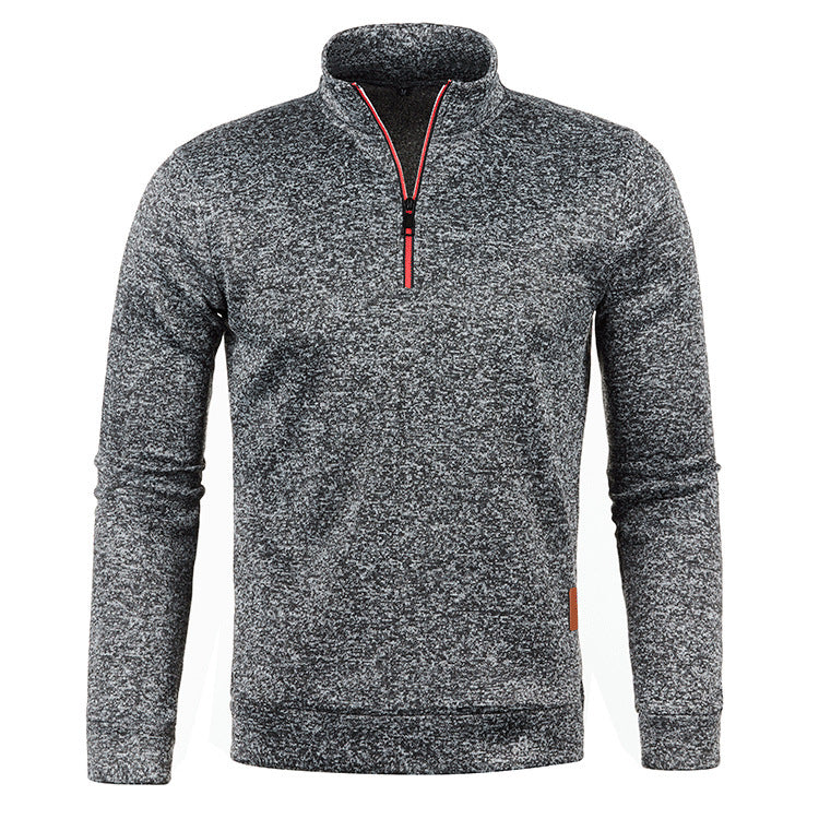 Autumn And Winter Men's Zippered Sweater