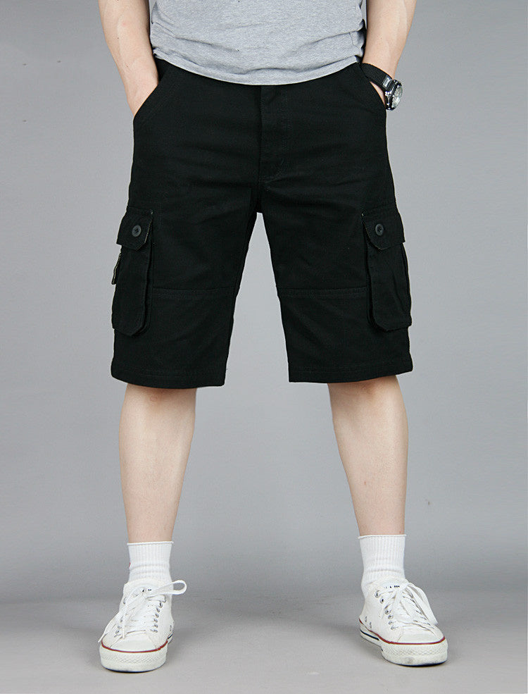 Men's Tooling Big Pocket Beach Casual Cotton Shorts