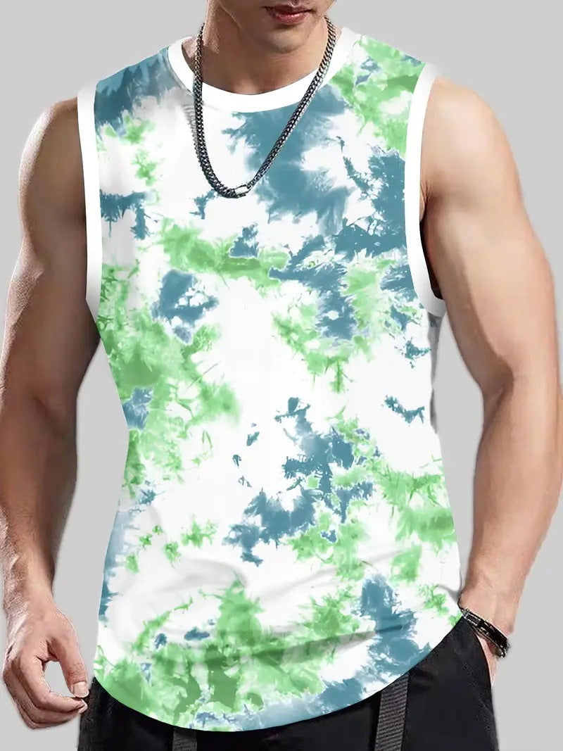 Men's Plus Size Sleeveless Vest 3D Retro Printed Fashion