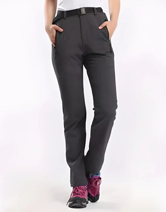 Female Outdoor Plus Fluff Thickened Warm Pants