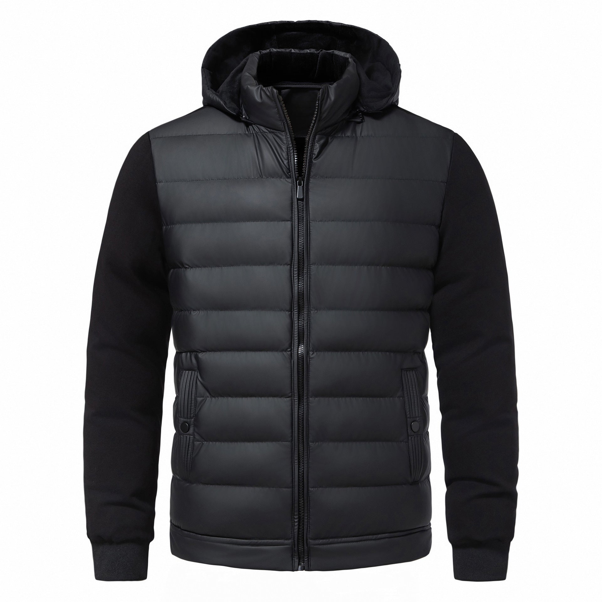 Winter New Men's Loose All-matching Casual Hooded Coat