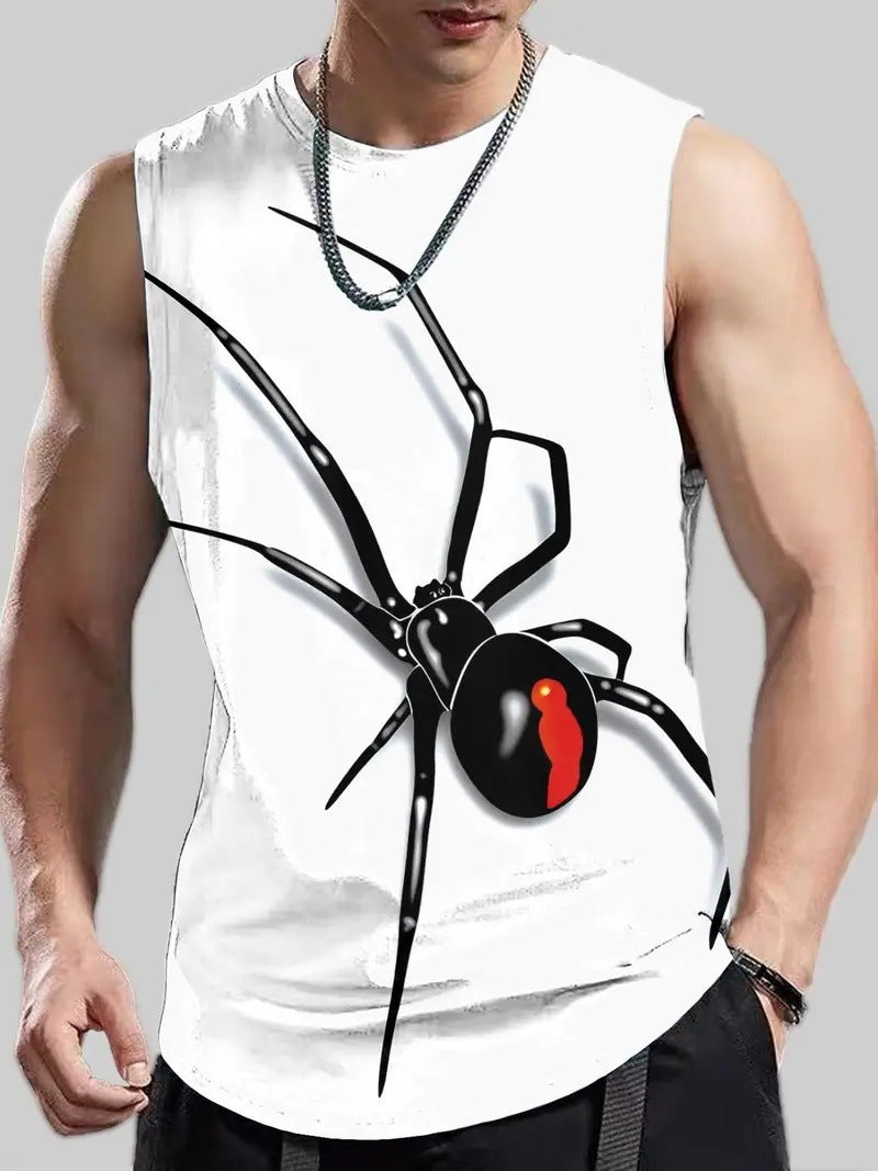 Men's Plus Size Sleeveless Vest 3D Retro Printed Fashion